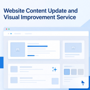 Website Content Update and Visual Improvement Service